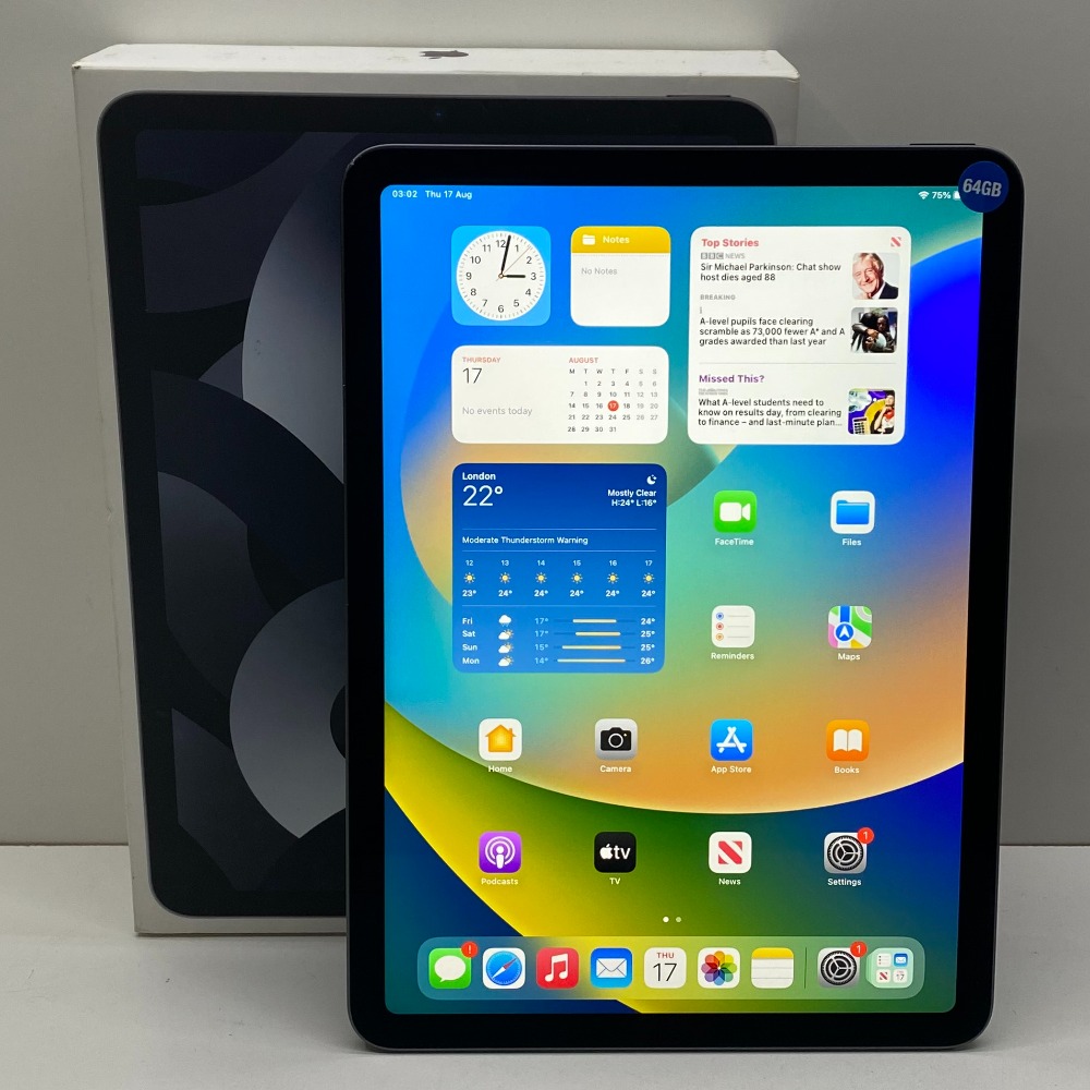 Preowned Apple iPad Air 5th Generation Model A2588 64GB WiFi Space